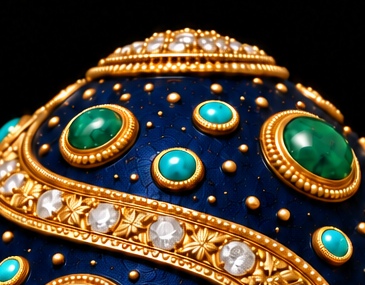 The crown · a quiet beginning — cropped detail of The Light Within digital artwork