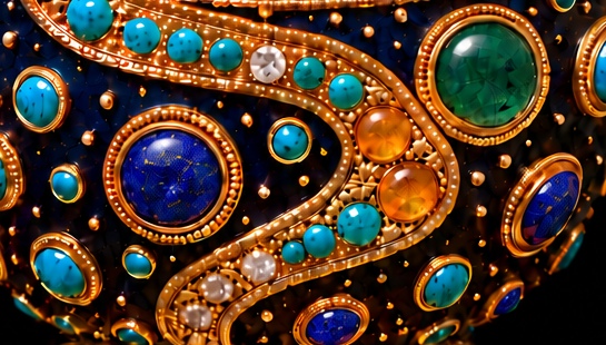 The revealed surface · continuity in colour — cropped detail of The Light Within digital artwork