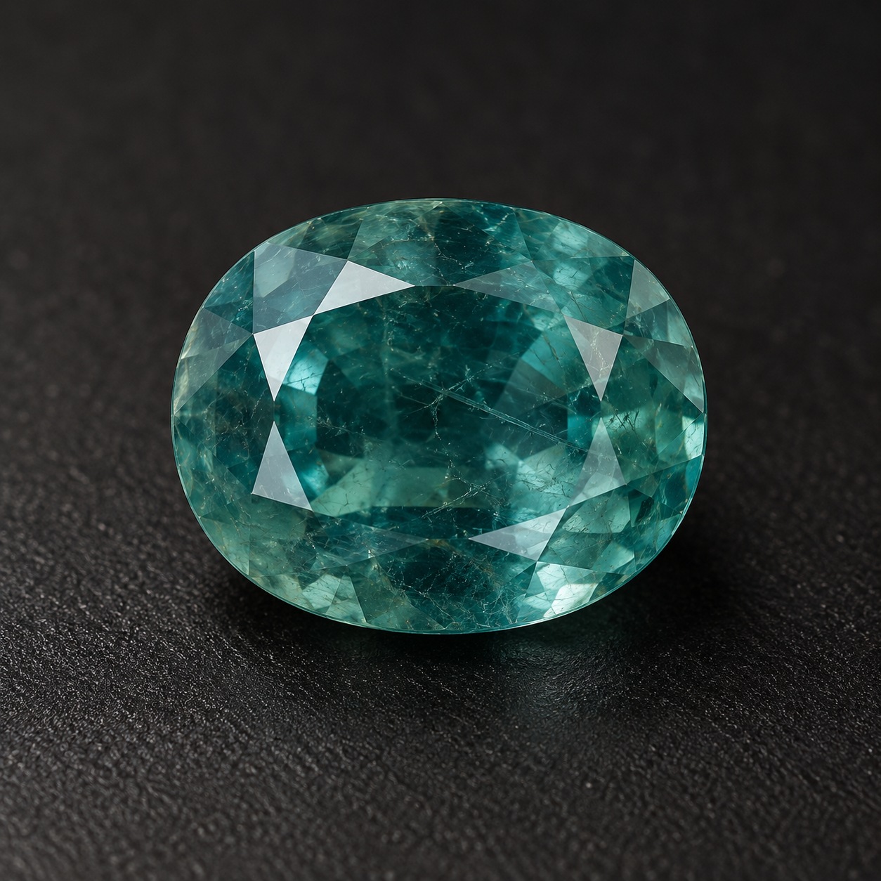 Photorealistic AI-generated study of Grandidierite